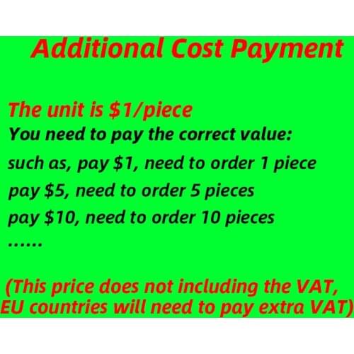 Pay the extra fees only, please confirm the price with us before you pay