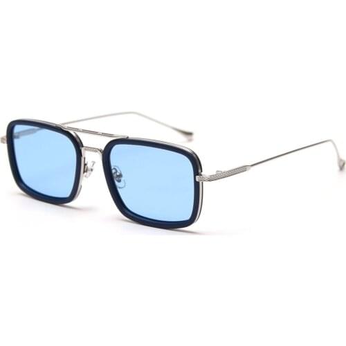 Veshion Uv400 Polarized Sunglasses Men Square Metal Frame Fishing Driving Rectangular Glasses for Women 2021 High Quality