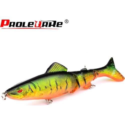 Proleurre 13cm 18.5g Fishing Minnow Lure 2 Sections Wobblers Artificial Bait Treble Hooks Crankbait Fishing Tackle Pesca PR-358