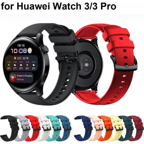 Bands Compatible with Huawei Watch 3/3 Pro/GT/GT 2/GT 2 46mm, 22mm Silicone Quick Release Wrist Strap for Huawei watch 3/GT 2e