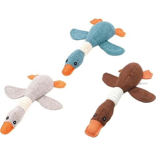 Dog Squeak Toys Wild Goose Sounds Toy Cleaning Teeth Puppy Dogs Chew Supplies Training Supplies Dog Educational Plush Toys