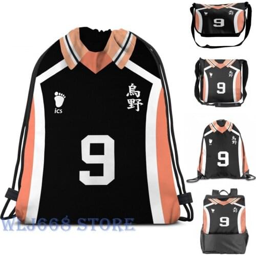 Funny graphic print shoulder Bags women Haikyuu!! - Kageyama Jersey Single shoulder backpack travel for men Gym Bag