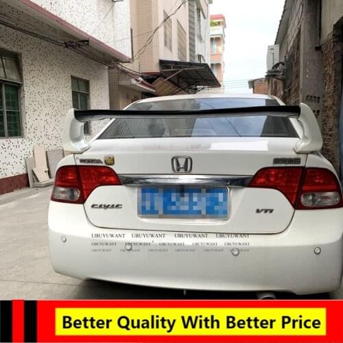For honda civic 2007 2008 2009 2010 2011 8th Generation 4dr Sedan FD2 STYLE ABS Plastic Rear Spoiler