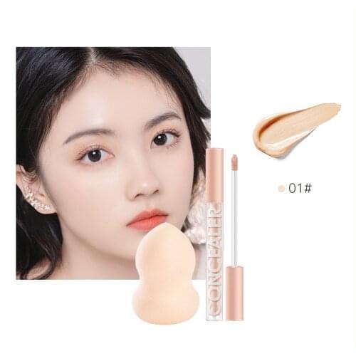 Liquid Concealer Cream Base Foundation Cover Dark Circles Acne Scars Moisturizing Whitening Makeup Tool Facial Comestics