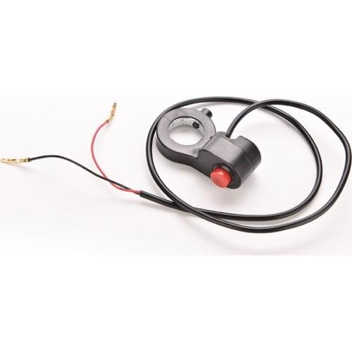 1PC New 7/8'' Universal Motorcycle Handlebar Switch 0.7m E-Bike Motor Single Switch Cable ATV Horn Starter Kill Button Switch