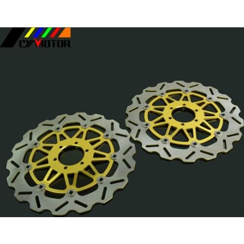 2PCS Motorcycle Floating Brake Discs Rotor For FZR1000 FZR1000 GENESIS XJR1200 SUPERSPORT400 SUPERSPORT600 MULTISTRADA DARK620