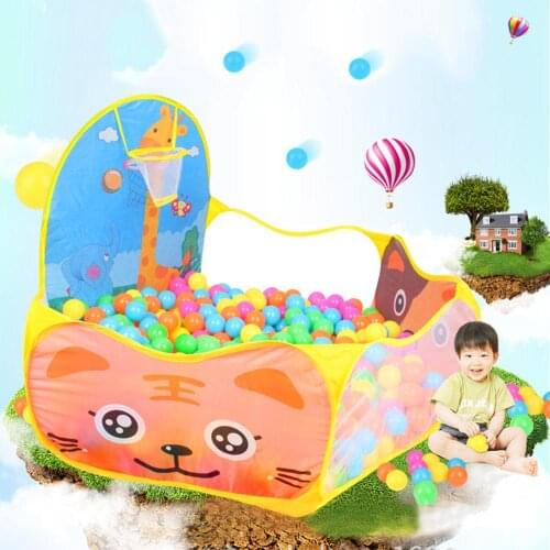 Foldable Cartoon Ocean Ball Pit Pool Outdoor Indoor Sports Playground Tent Ball Basket Kids Play Game Toy Tent Fencing Playtent
