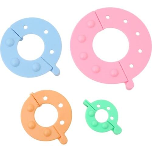 4 Sizes/Set Plastic Pom Poms Maker Fluff Ball Weaver Needle Knitting Wool Tool Yarn Kit Tools Sewing Tools Accessories MA993417