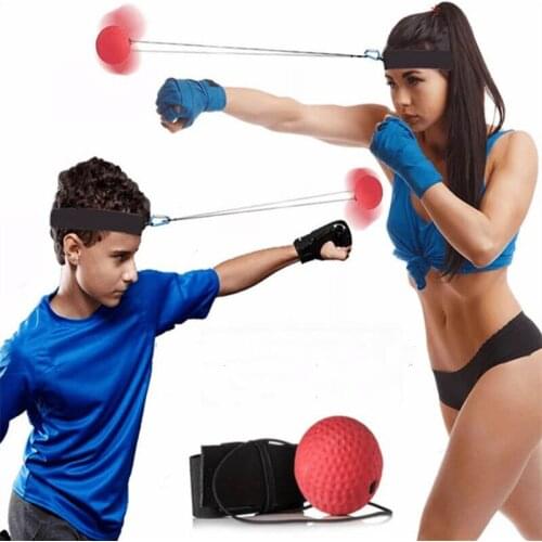 Boxing Reflex Speed Punch Ball MMA Sanda Boxer Raising Reaction Force Hand Eye Training Set Stress Gym Boxing Muay Thai Exercise