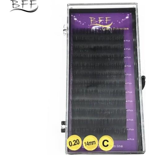 BFF Brand 0.2mm Matt eyelashes high quality synthetic mink,individual eyelash extension