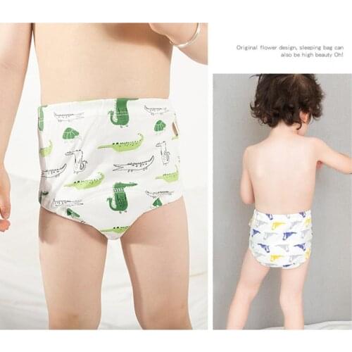 Baby Diaper Pants Cartoon Animal Pattern Water Absorbent Skin Friendly Toddlers Training Underwear for Infant Accessories