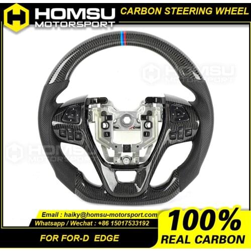 Private custom gloss carbon fiber steering wheel for ford edge available for all car models
