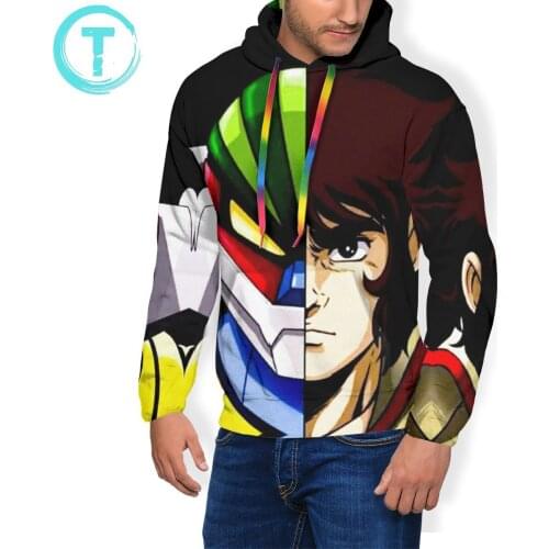 Jeeg Hoodie Jeeg Hoodies Loose Stylish Pullover Hoodie Winter XXXL Polyester Mens Long Sleeve Blue Hoodies