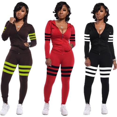 2 Piece Sets Womens Outfis Casual Outfis Tracksuit Two Piece Set Long Sleeve Top And Pants Sport Costumes Matching Sets