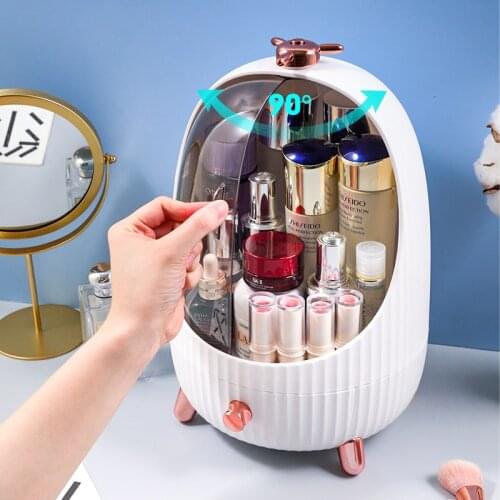 Fashion Cosmetics Storage Box Dustproof Penguin Shape Creative Collection Bucket Large Capacity Skincare Cream Organizer Boxes