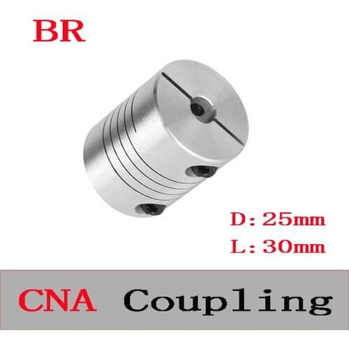 Coupling BR D25 L30 CNC Stepper Motor Shaft Coupler Flexible Coupling Motor Connector 1