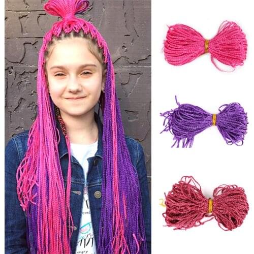 Hair Extensions Zizi Box Braids Hair Synthetic Crochet Hair Bundles Natifah 50g 28 Inch Balck Red Pink Brown Yellow Colored Hair