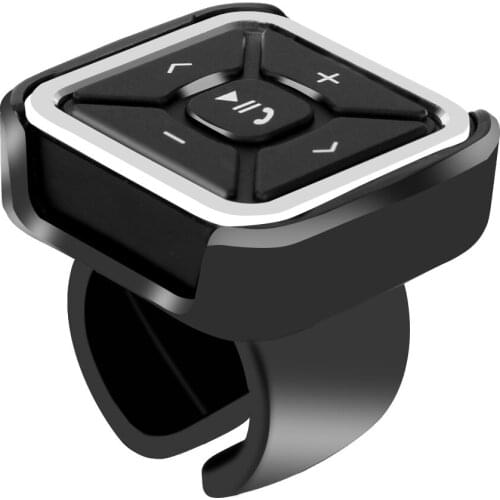 Portable Wireless Bluetooth for Media MP3 Music Play Steering Wheel Remote Control Smartphone Control for Android IOS