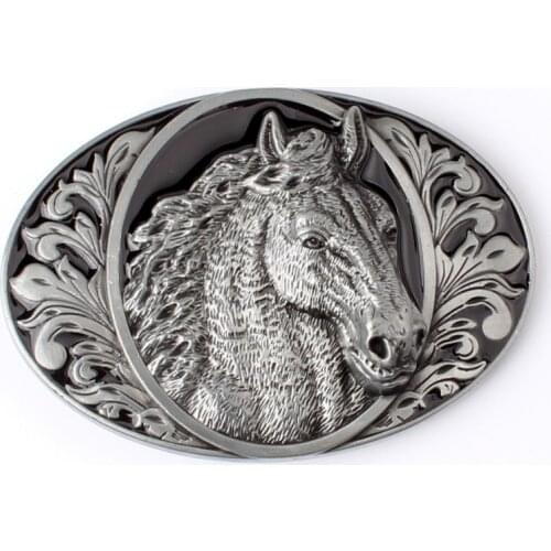 Horse head belt buckle the cowboy style