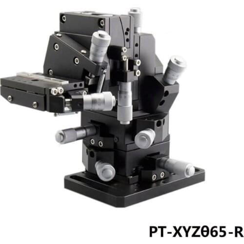 PT-XYZθ65 manual 6-dimensional combination table, coarse adjustment ±6.5mm, fine adjustment: ±0.3mm; θx, θY: ±3°±5