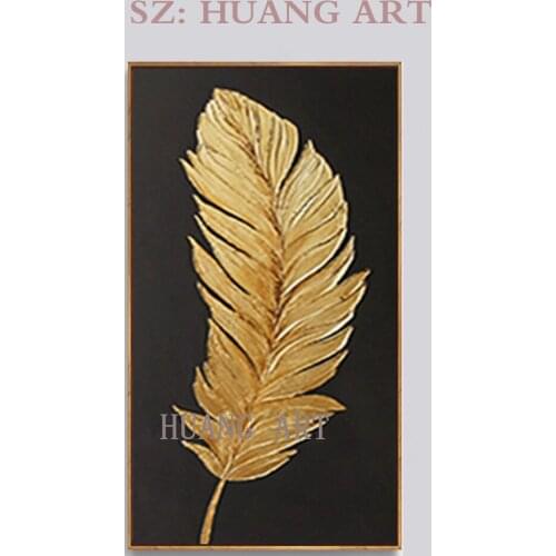 Hand Painted Abstract Feather Picture Oil Painting On Canvas Abstract Wall Art Picture Living Room Bedroom Home Wall Decoration