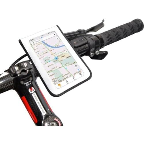 New bag for Bike 6.2 inch Bicycle Phone GPS Holder TPU Touchscreen Bracket Handlebar Bicycle Bag Transparent a bike accessories