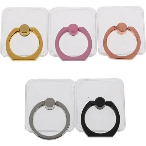 Universal Transparent Mobile Phone Finger Ring support Holder Stand for iPhone 11 Pro XS Max X XR 8 7 6 6S Plus Samsung Huawai