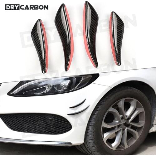 Universal Car Front Bumper Lip Splitter For Benz A B C E S Class W205 W212 W213 W218 W176 Air Knife Body Kit Car Spoiler Canards