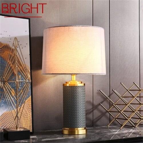 BRIGHT Table Lamp Brass Desk Light Contemporary Creative LED Decoration for Home Bedroom