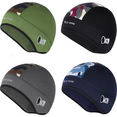 Winter Riding Warm Camouflage Cap With Glasses Hole Hat Fleece Windproof Hood Running Hat Sports Equipment