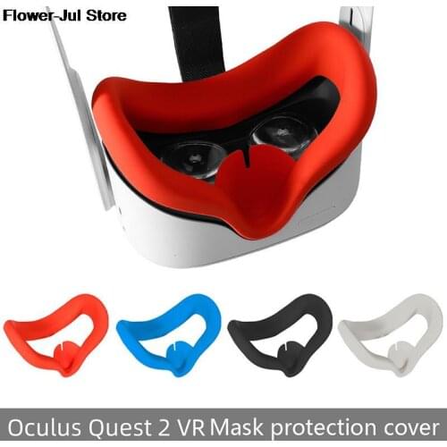 1x Silicone Eye Mask Cover Pad For Oculus Quest 2 VR Headset Blocking Eye Cover Pad