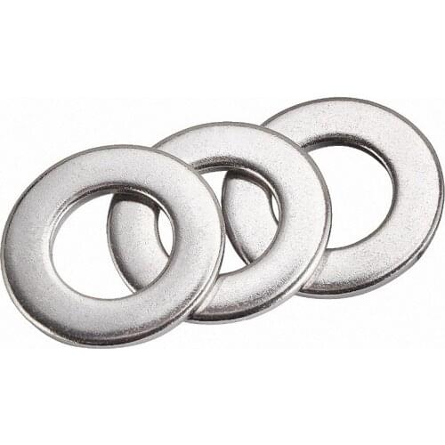 304 Stainless Steel Washer Flat Penny Mudguard Repair Washers M3 M4 M5 M6 M8 M10 M12 M14 M16 M18 M20 Thickness 1mm