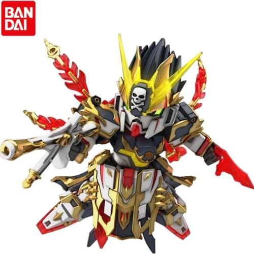 Bandai Assembled Gundam Anime Model Three Kingdoms Chuangjie SD BB Warrior Q Version Gan Ning Crossbone Action Figure Robot Toy