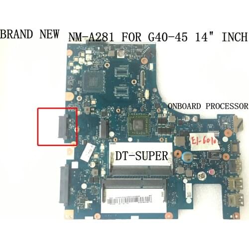 FAST SHIPPING,.100% NEW. ACLU5 / ACLU6 NM-A281 FOR LENOVO G40-45 LAPTOP MOTHERBOARD .ONBOARD PROCESSOR