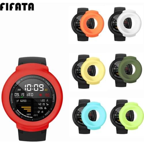 FIFATA For Xiaomi Huami Amazfit Verge TPU Protection Case Cover Silicone Protector Protective Shell For Amazfit Smart Watch 3