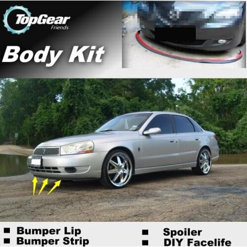 Bumper Lip Deflector Lips For Saturn LS LS1 LS2 Front Spoiler Skirt For TopGear Friends Car View Tuning / Body Kit / Strip