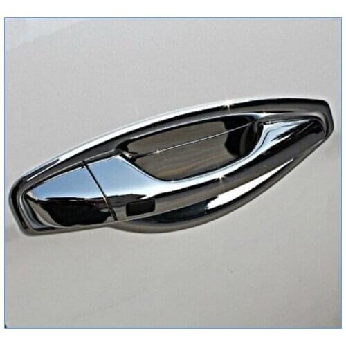 Free shipping! Higher star ABS Chrome 8pcs DOOR HANDLE COVER+8pcs HANDLE BOWL For Hyunda IX45/SANTAFE 2013