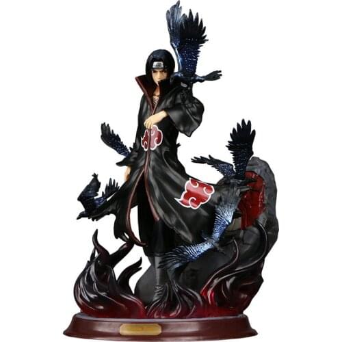 Naruto figure itachi GK Action Figure Shippuden Anime Model Uzumaki Uchiha Itachi Akatsuki PVC Statue Collectible Toys