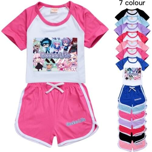 Gacha Life Amazon Fashion T-shirt Shorts Leisure Sports Suit Boy Clothing Set School Girl Outfit Girls Boutique Outfits Tshirt