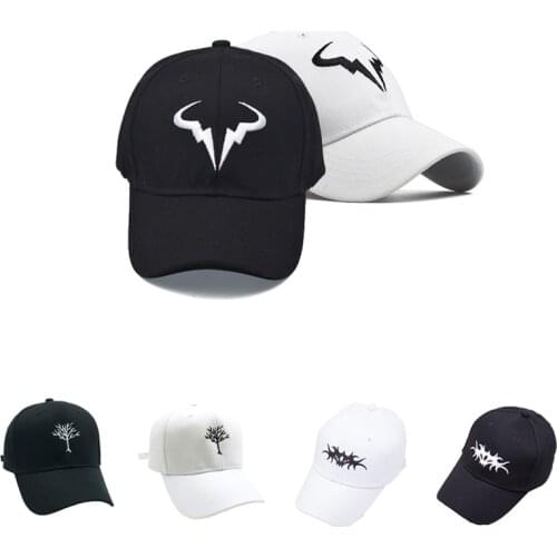 Men 3D Simplicity Embroidery Hip-Hop Caps-Unisex Outing Adjustable Sun Hat-Women Snapback Hat Casual Wild Cap-Cotton Baseball C