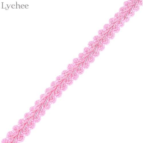 Lychee Life 5 Meters Centipede Braid Lace Ribbon DIY Clothes Sewing Lace Trim Handmade Sewing Craft Accessories