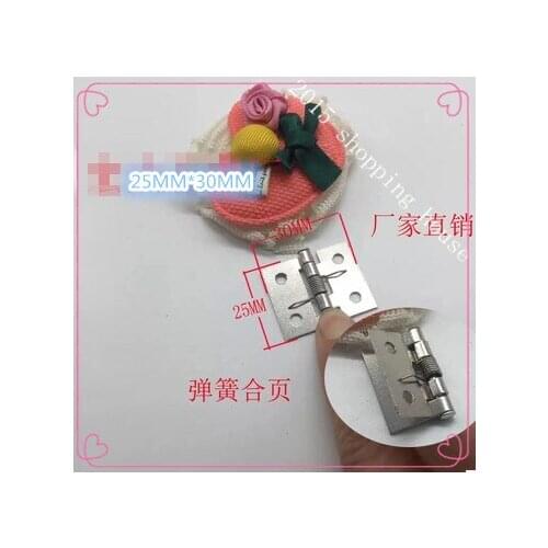 Hardware accessories Spring hinge small hinge with spring iron nickel silver spring hinges