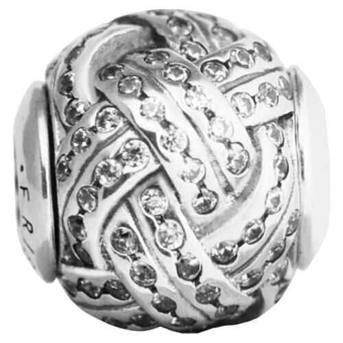 Genuine 925 Sterling Silver Charm Friendship Small Hole Essence Charms Beads for Jewelry Making Fits Essence Charm Bracelet