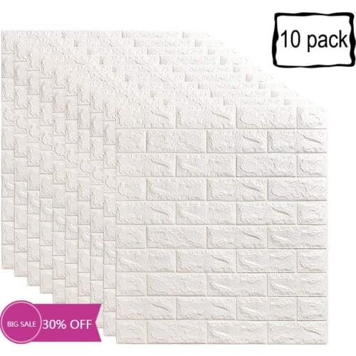 Novelty Wall Stickers Self-Adhesive Wall Panel 3D Brick Wall Sticker Waterproof Pe Foam Wallpaper for Home Wall Decoration