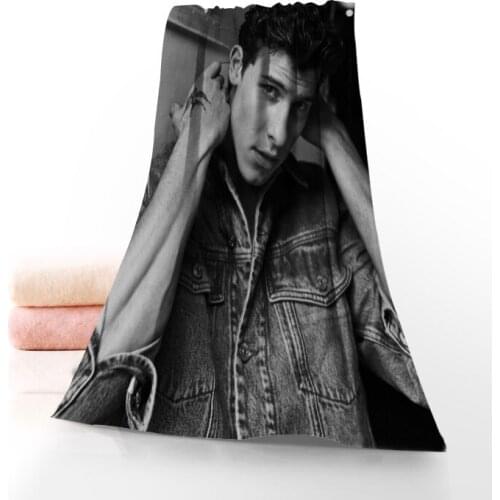 New Custom Shawn Mendes Towel Printed Cotton Face/Bath Towels Microfiber Fabric For Kids Men Women Shower Towels 70X140cm