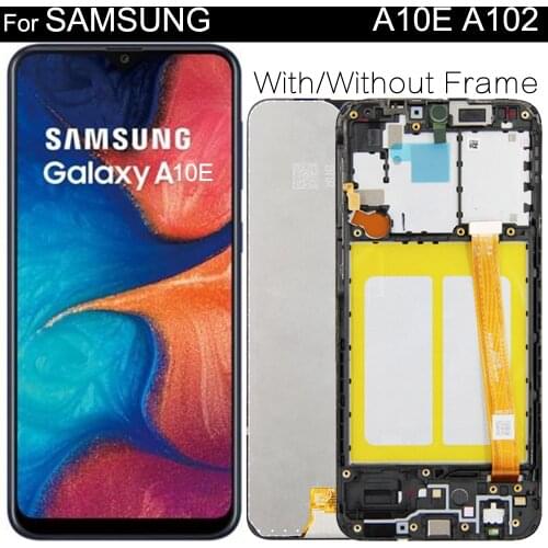 New For Samsung Galaxy A10E A102 SM-A102U SM-A102F/DS LCD Display Touch Screen Digitizer Assembly With Frame