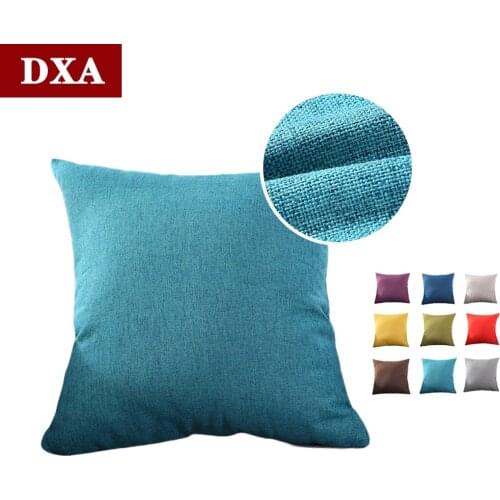 Nordic Linen Cushion Cover Case Solid Color Sofa Decorative 30x50/40x40/45x45/50x50cm Cushion Pillowcase Home Sofa Seat Chair