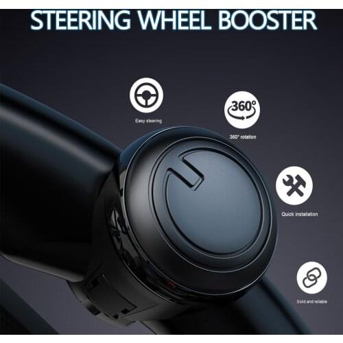 360 Degree Rotation Steering wheel booster Metal bearing Turning Steering Wheel Booster Spinner Assisted Driving Accessories