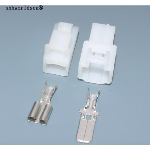 Shhworldsea 1 pin 6.3mm socket connector with high quality 6070-1471 6070-1481 auto injector wire harness plug