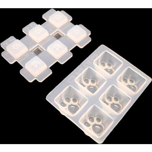 Compatible with Cherry MX Mechanical Gaming Keyboard Epoxy Resin Mold Computer PC Gamer Pet Paw Keycaps Silicone Molds 40GB